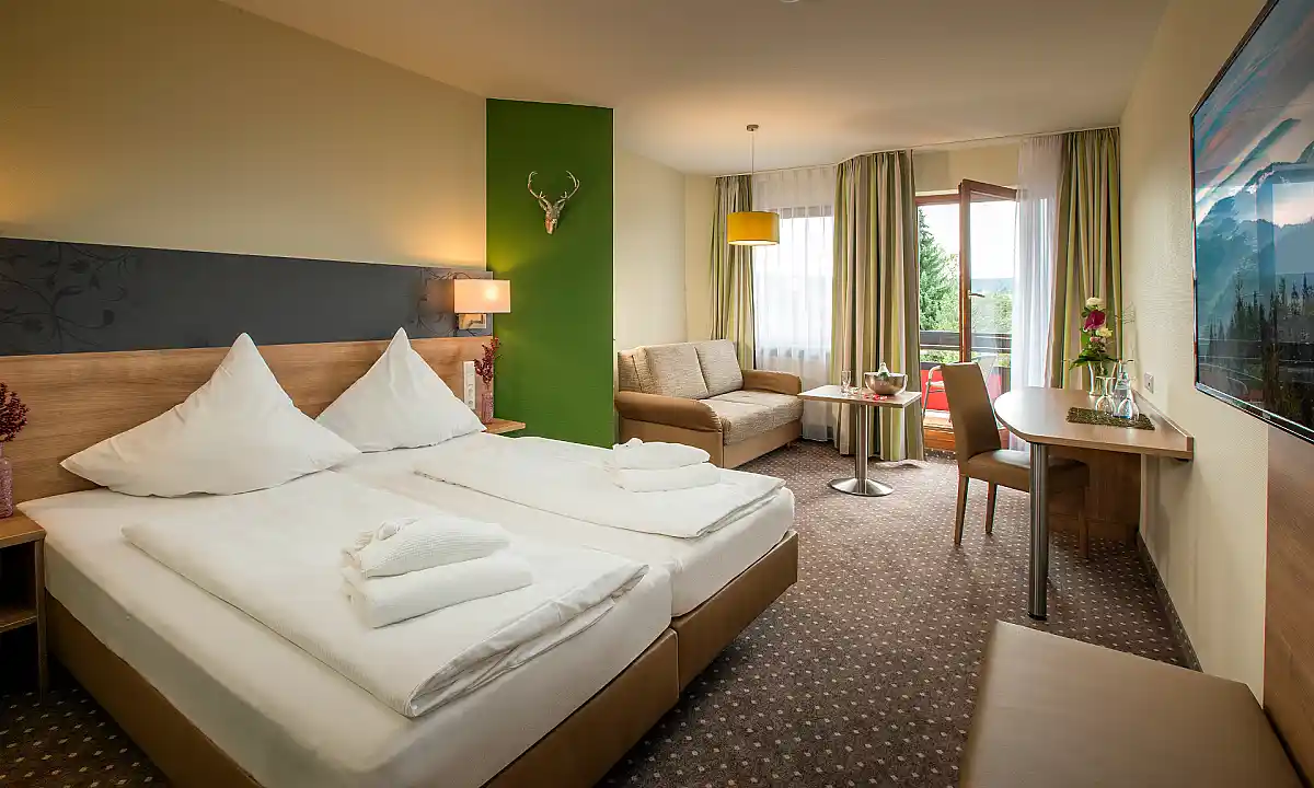 Doppelzimmer Gartenblick Hotel Waldachtal