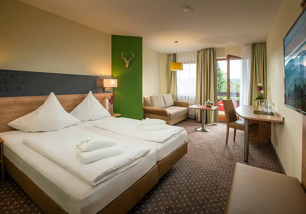 Doppelzimmer Gartenblick Hotel Waldachtal