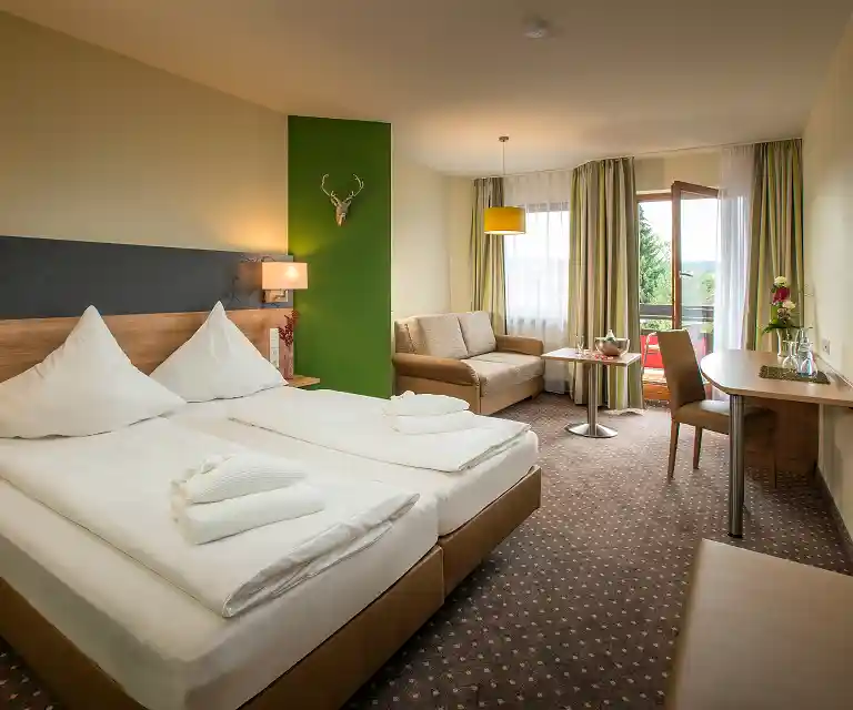 Doppelzimmer Gartenblick Hotel Waldachtal